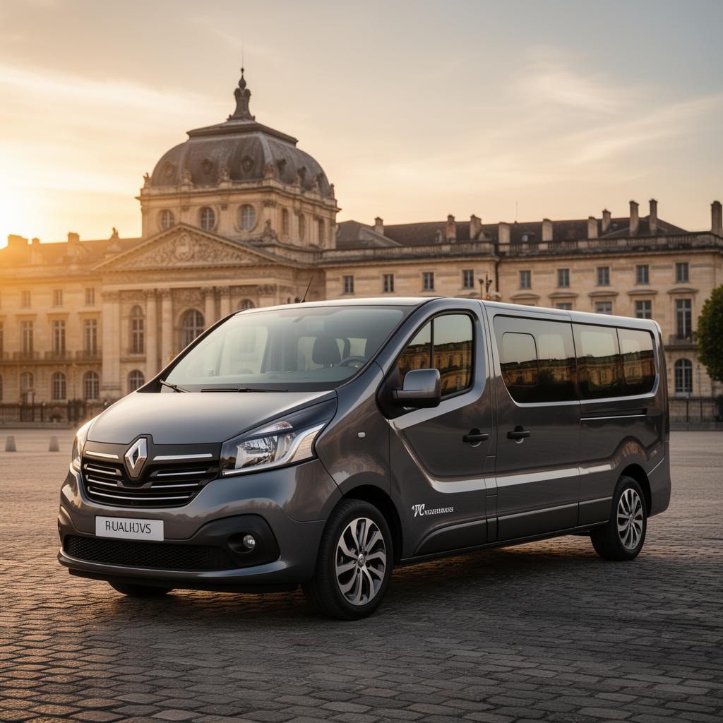 Renault Trafic 8 places — Van Éco avec chauffeur à Bordeaux pour transferts aéroport et gare